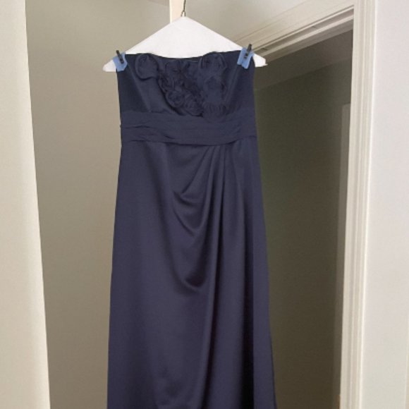 David's Bridal Dresses Davids Bridal Maxi Dress Formal Gown Navy